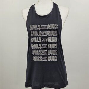 Girls With Guns Graphic Active Racerback Tank